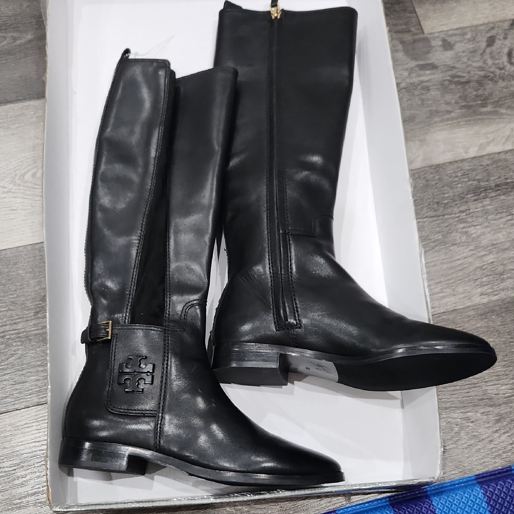 Tory Burch Women's Black Leather Boots